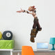 old gnome jumping Wall Decal
