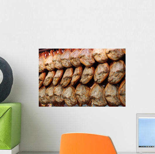 Jamon serrano in Spain Wall Mural