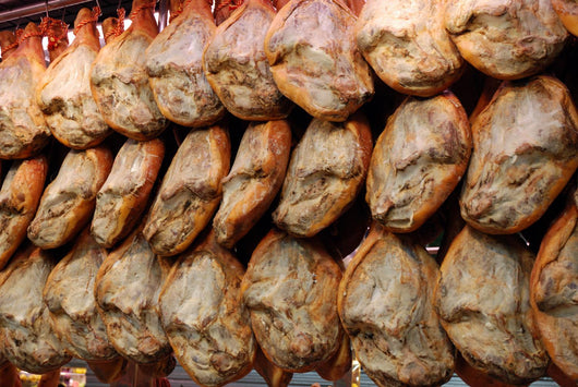 Jamon serrano in Spain Wall Mural