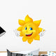 blue-eyed smiling sun Wall Decal