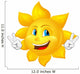 blue-eyed smiling sun Wall Decal