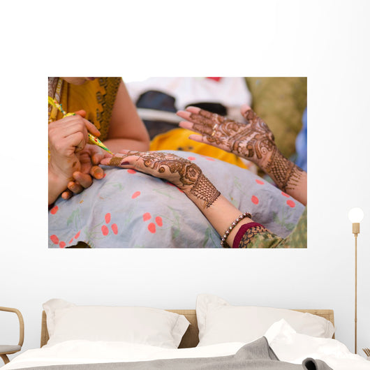 Henna Application Wedding Bride