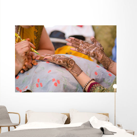Henna Application Wedding Bride
