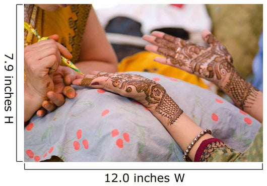 Henna Application Wedding Bride