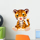 Cute tiger cartoon Wall Decal