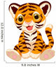 Cute tiger cartoon Wall Decal