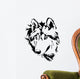 Wolf Head Sketch Vector Wall Decal