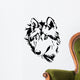 wolf head sketch vector Wall Decal