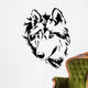 wolf head sketch vector Wall Decal