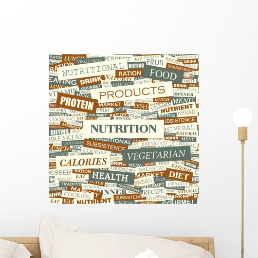 Nutrition Word Cloud Concept