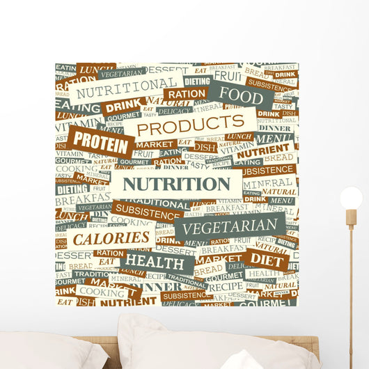 Nutrition Word Cloud Concept