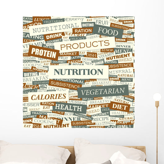 Nutrition Word Cloud Concept