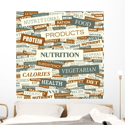 Nutrition Word Cloud Concept
