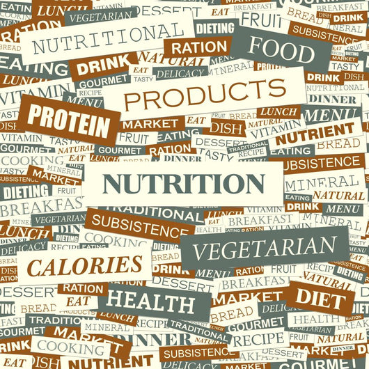 Nutrition Word Cloud Concept