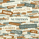 Nutrition Word Cloud Concept