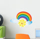 happy sunny rainbow Wall Decal