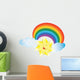 happy sunny rainbow Wall Decal