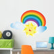 happy sunny rainbow Wall Decal