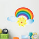 happy sunny rainbow Wall Decal