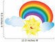 happy sunny rainbow Wall Decal