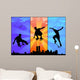 Jumping Skateboarders Wall Decal
