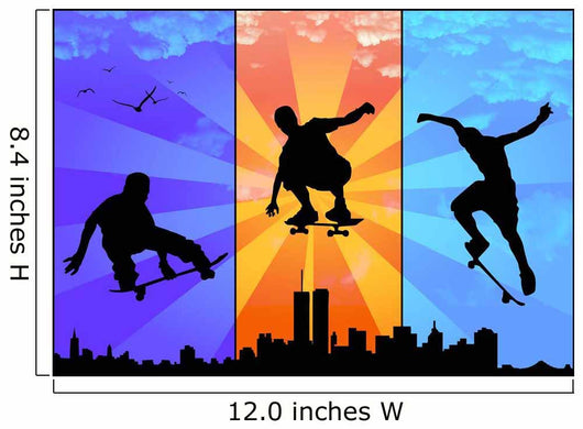 Jumping Skateboarders Wall Decal