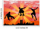 Vector Jumping Skateboarder Wall Mural