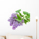 Branch With Lilac Flowers on White Wall Decal