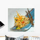 Pasta on a Square Japanese Plate Wall Mural