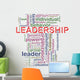 Leadership Wordcloud Wall Decal