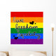 LGBT card design love freedom equaltiy Wall Mural