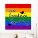 LGBT card design love freedom equaltiy Wall Mural