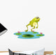 A Jumping Frog at the Pond Wall Decal