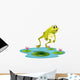 A Jumping Frog at the Pond Wall Decal