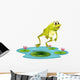 A Jumping Frog at the Pond Wall Decal