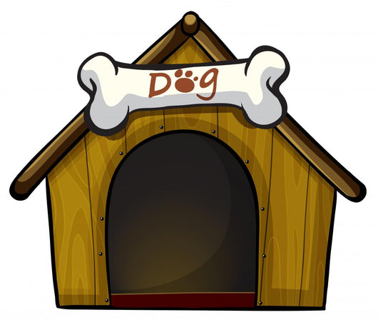 Dog House with Bone