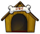 Dog House with Bone