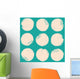 Grunge circles pattern Wall Mural