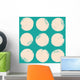 Grunge circles pattern Wall Mural