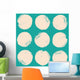Grunge circles pattern Wall Mural
