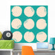 Grunge circles pattern Wall Mural