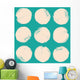 Grunge circles pattern Wall Mural