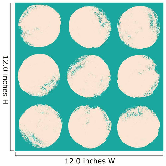 Grunge circles pattern Wall Mural