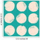 Grunge circles pattern Wall Mural