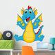 Cute Dragon Cartoon Wall Decal