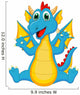 Cute Dragon Cartoon Wall Decal
