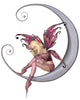 Pretty Pink Moon Fairy Wall Decal