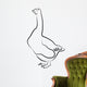 Goose silhouette isolated on white Wall Decal
