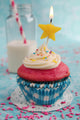 Pink and Blue Cupcake Wall Mural