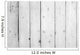 Wooden Planks Row White